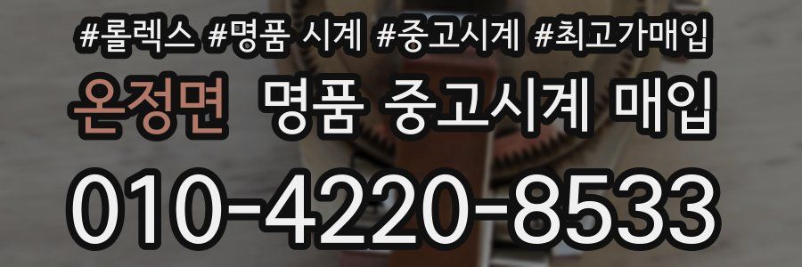 온정면 명품 중고시계 매입