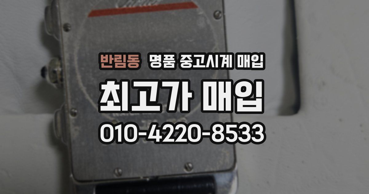 반림동 명품 중고시계 매입