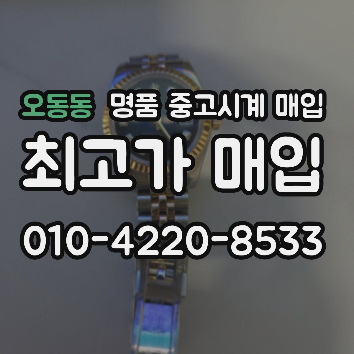 오동동 명품 중고시계 매입