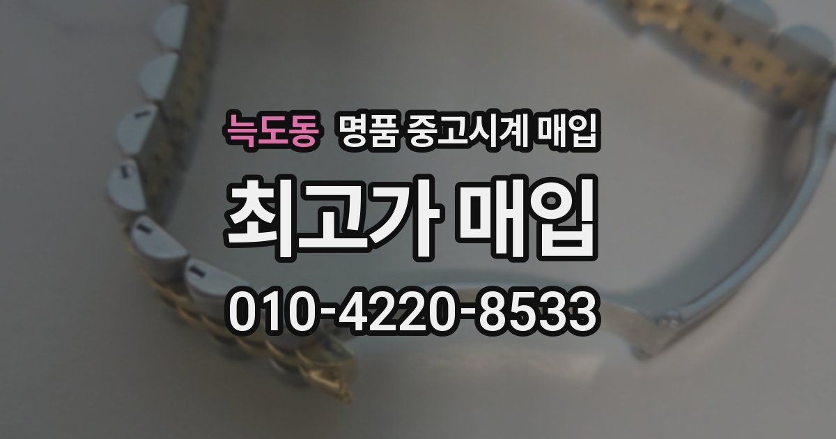 늑도동 명품 중고시계 매입