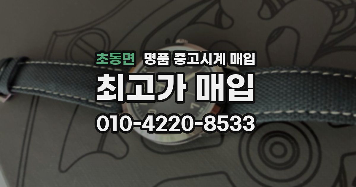 초동면 명품 중고시계 매입