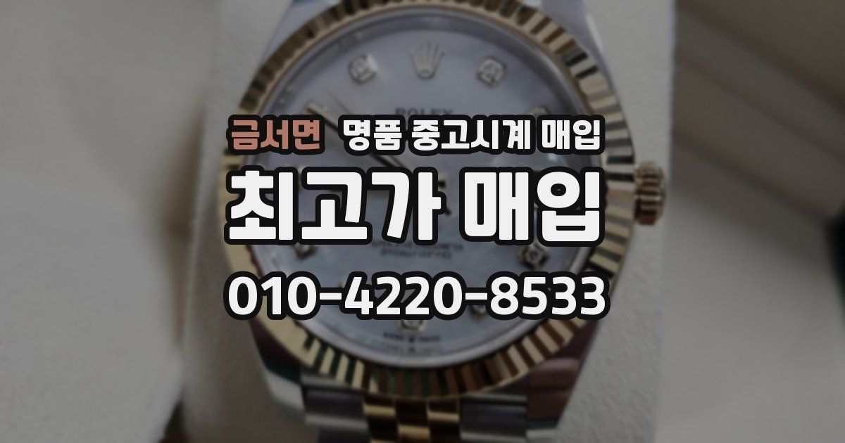 금서면 명품 중고시계 매입
