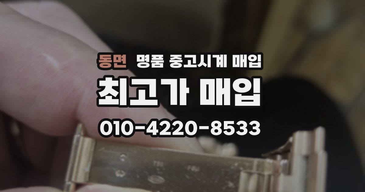 동면 명품 중고시계 매입