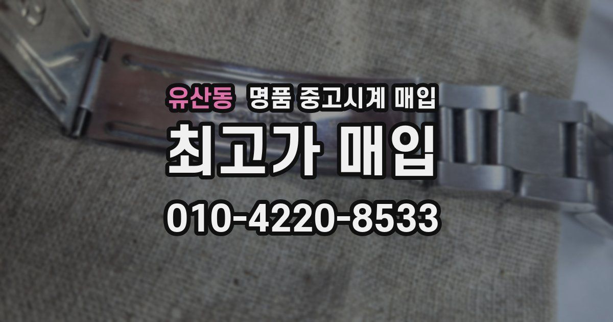유산동 명품 중고시계 매입