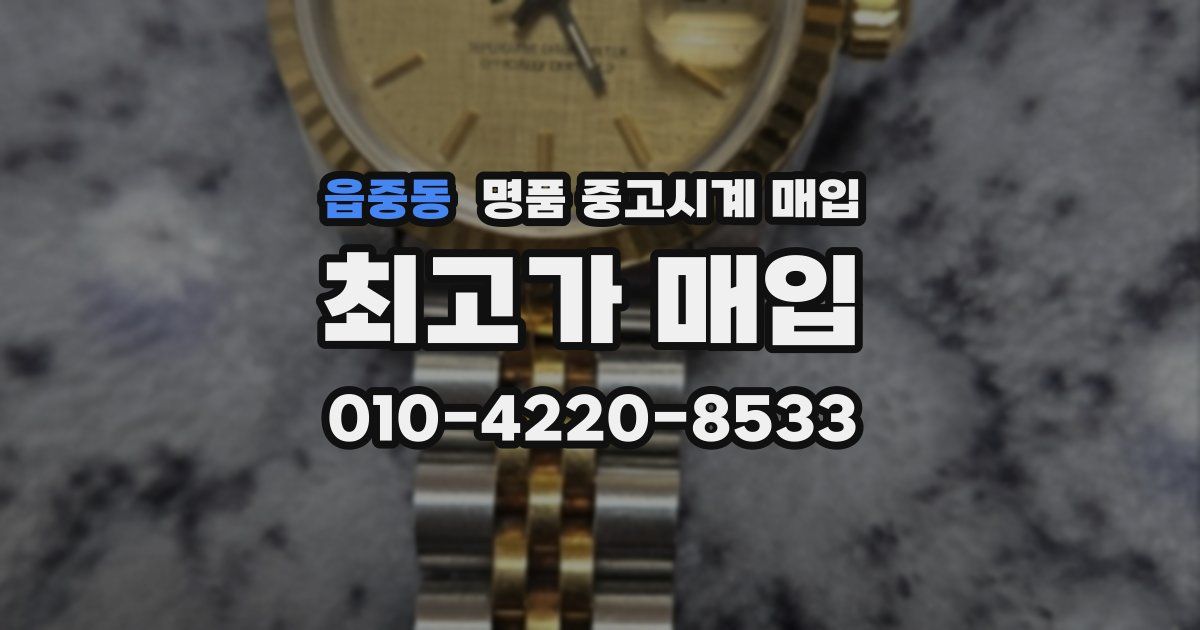 읍중동 명품 중고시계 매입