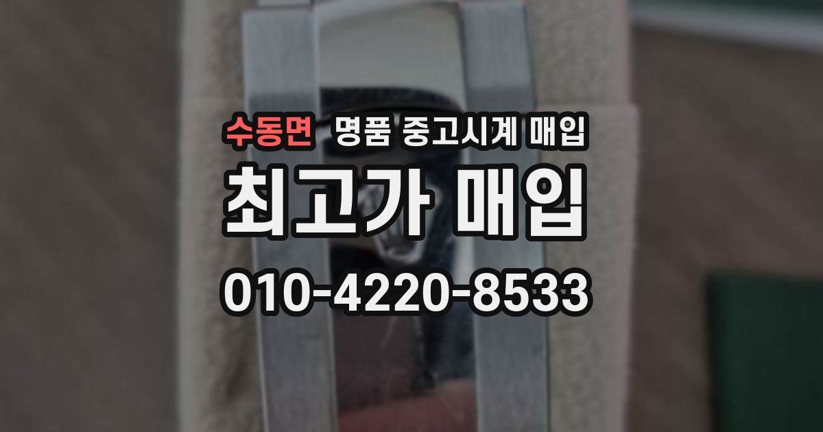 수동면 명품 중고시계 매입