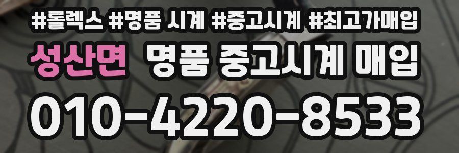 성산면 명품 중고시계 매입