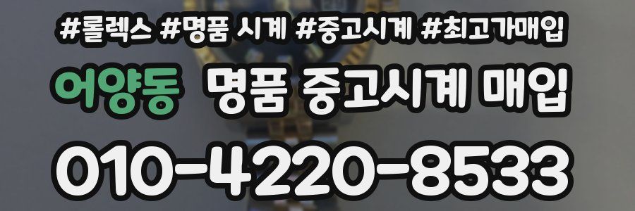 어양동 명품 중고시계 매입