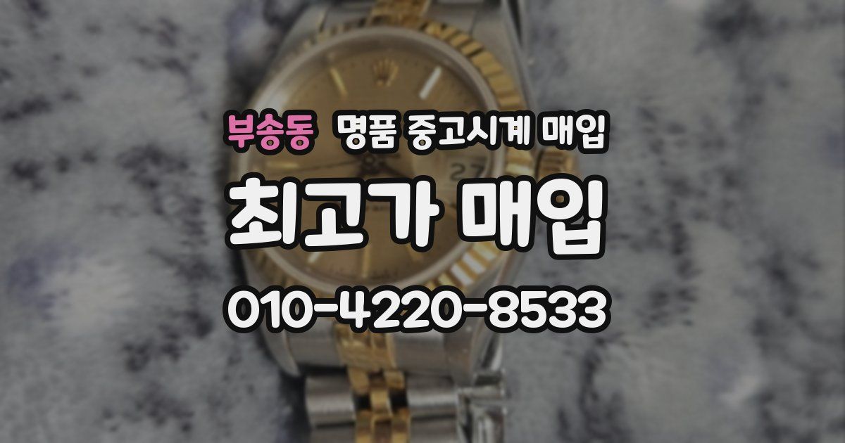 부송동 명품 중고시계 매입