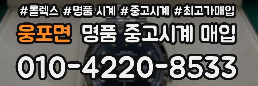 웅포면 명품 중고시계 매입
