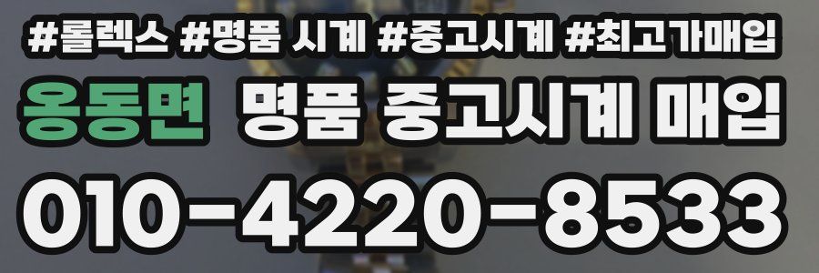 옹동면 명품 중고시계 매입