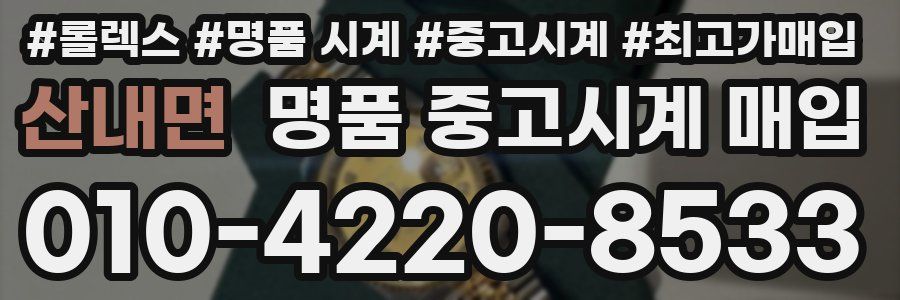 산내면 명품 중고시계 매입