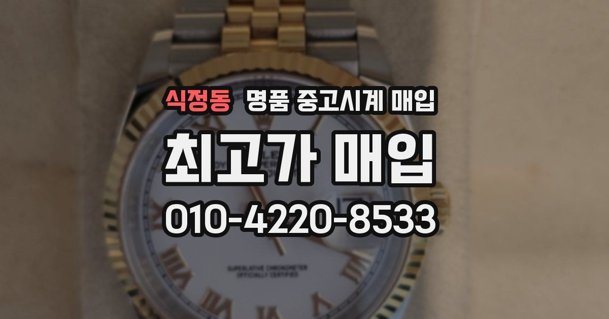 식정동 명품 중고시계 매입