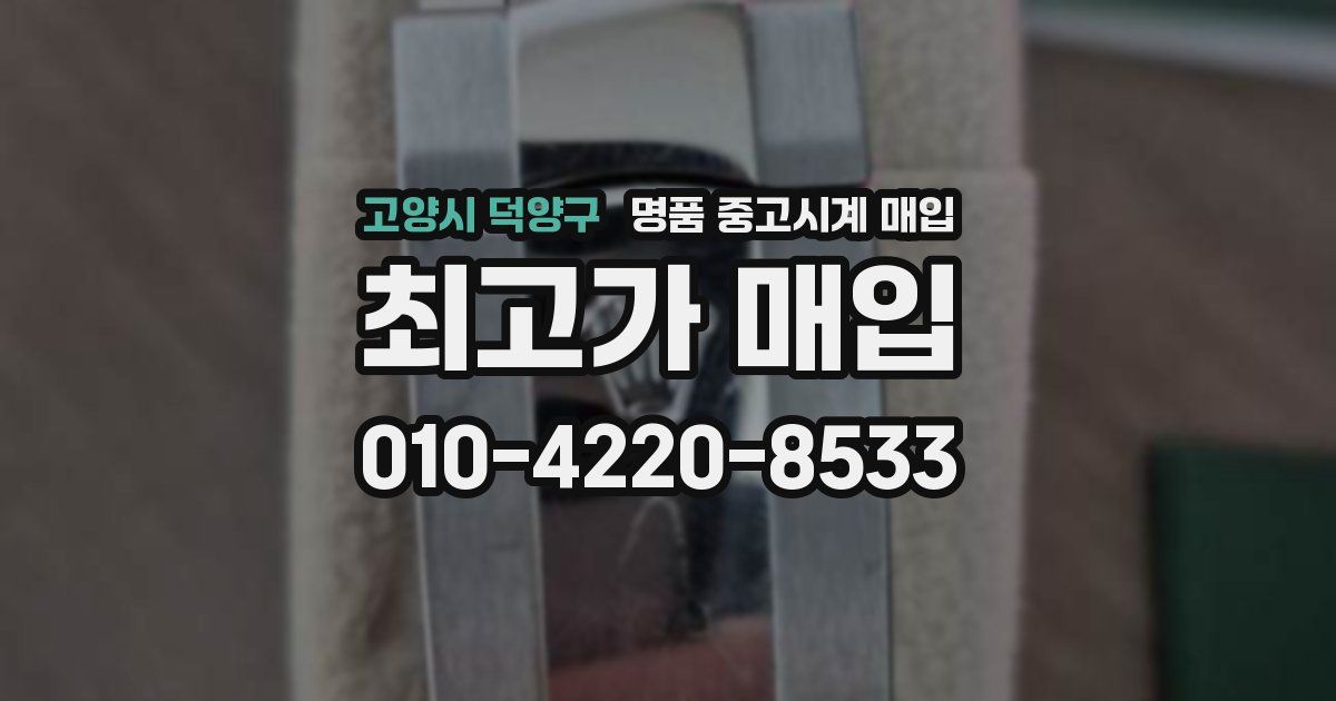 고양시 덕양구 명품 중고시계 매입