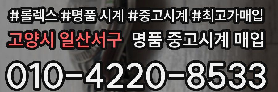 고양시 일산서구 명품 중고시계 매입