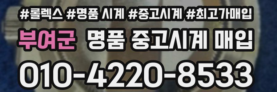 부여군 명품 중고시계 매입
