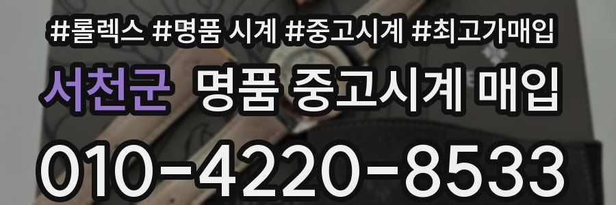서천군 명품 중고시계 매입