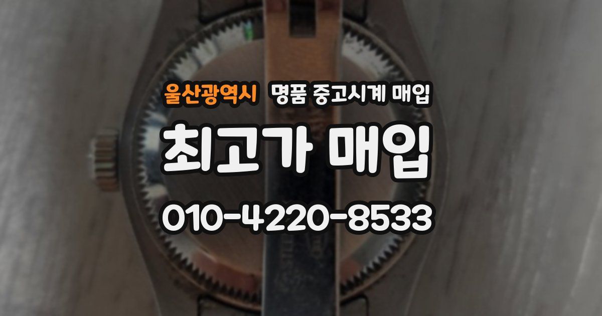 울산광역시 명품 중고시계 매입