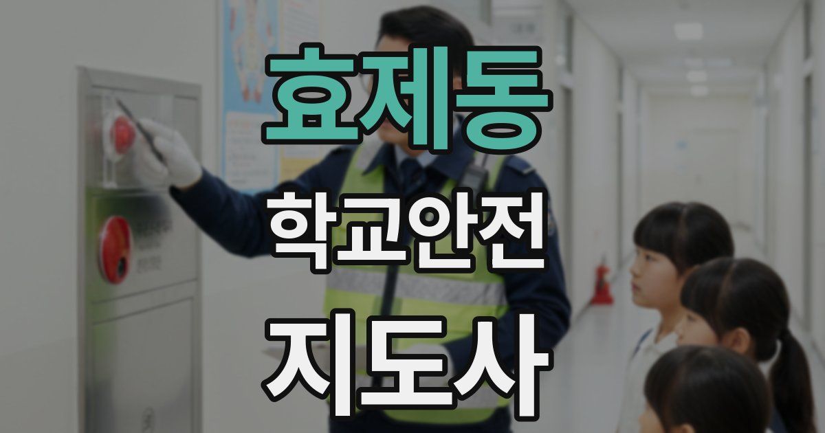 효제동 학교안전지도사 자격증
