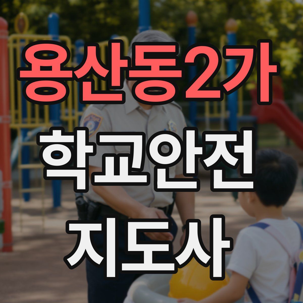 용산동2가 학교안전지도사 자격증