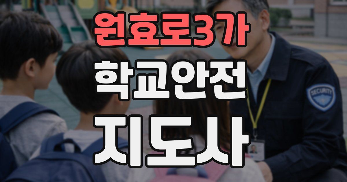 원효로3가 학교안전지도사 자격증