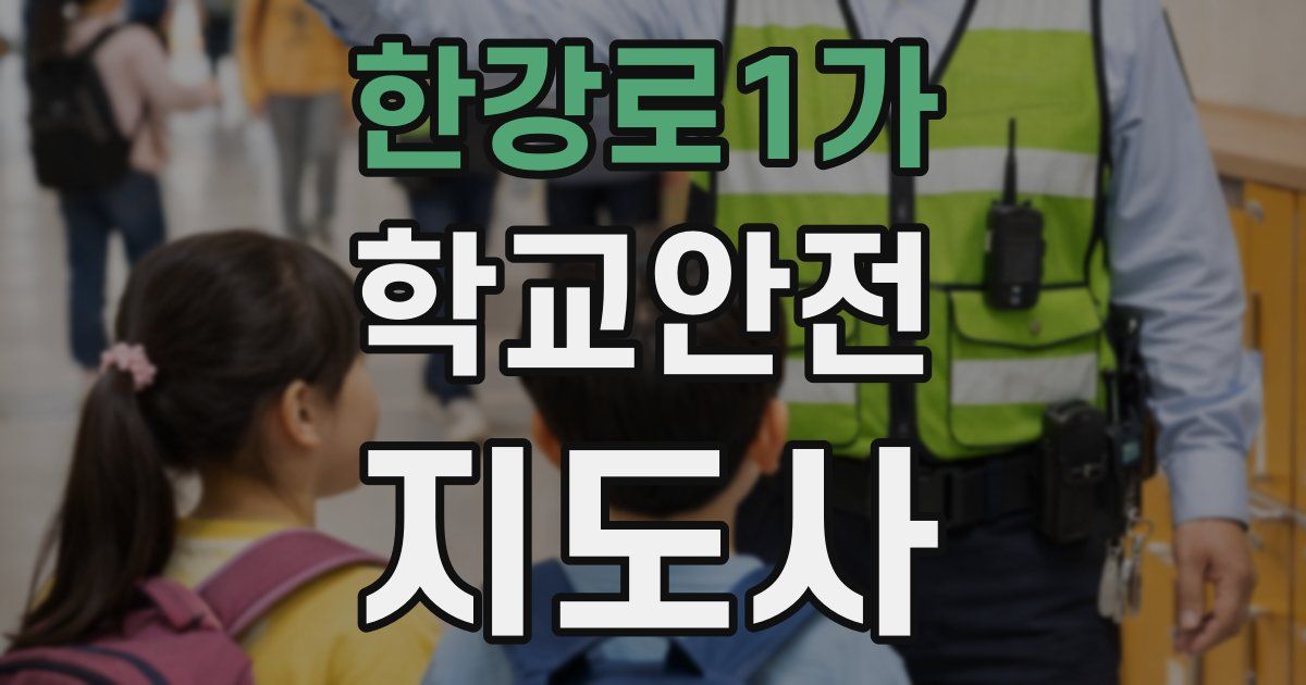 한강로1가 학교안전지도사 자격증