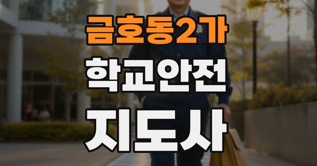 금호동2가 학교안전지도사 자격증