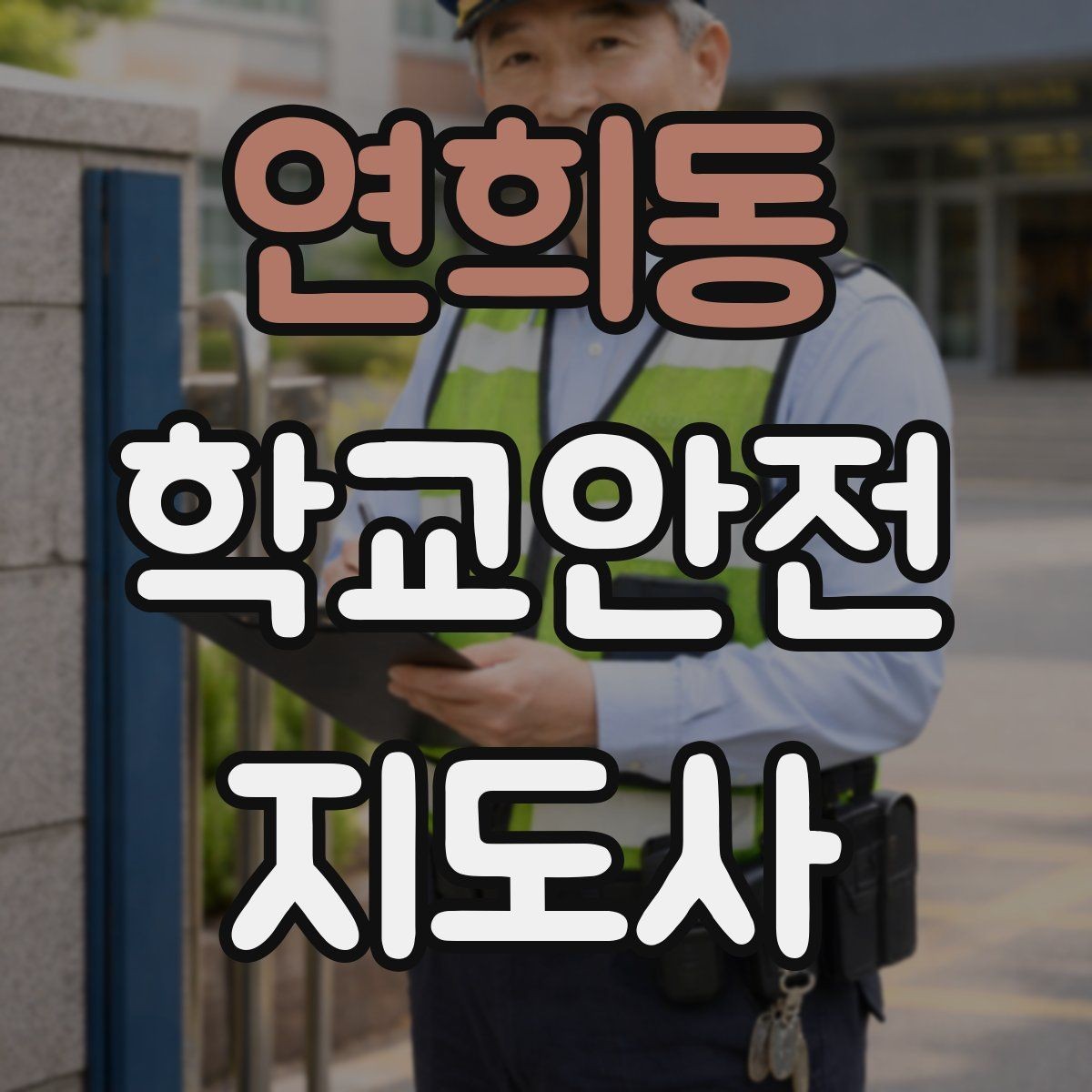 연희동 학교안전지도사 자격증 해가 짧은 겨울 하굣길 안전 포인트