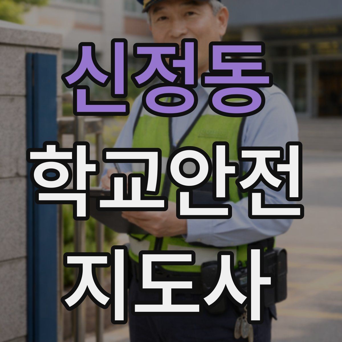 신정동 학교안전지도사 자격증 횡단보도 지도 시 주의사항