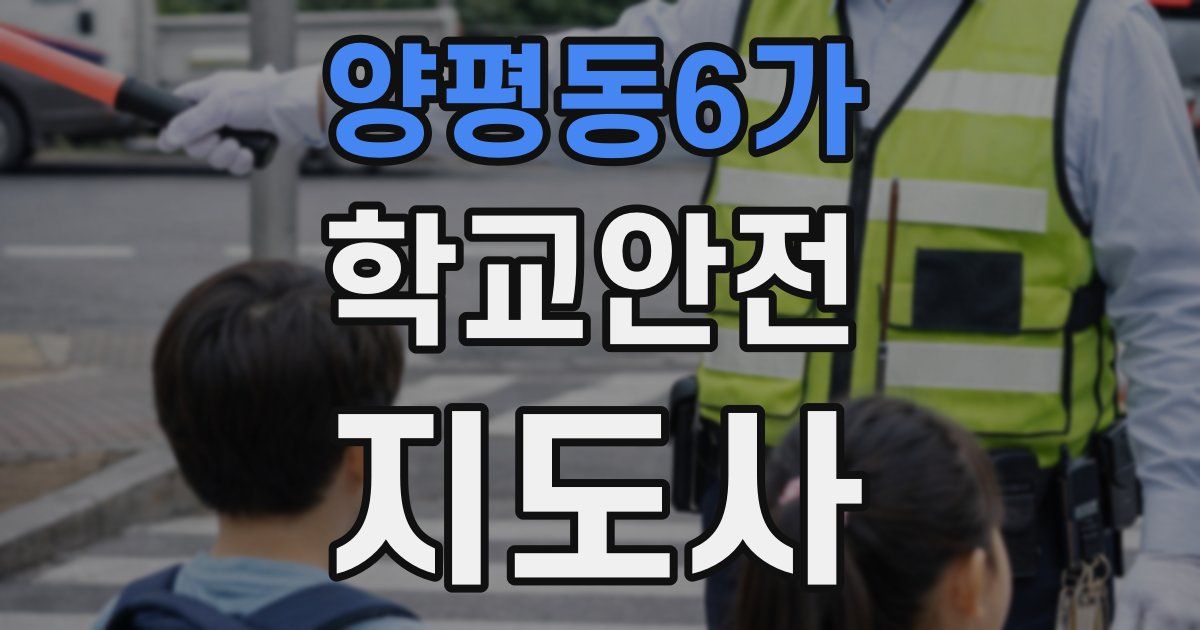 양평동6가 학교안전지도사 자격증