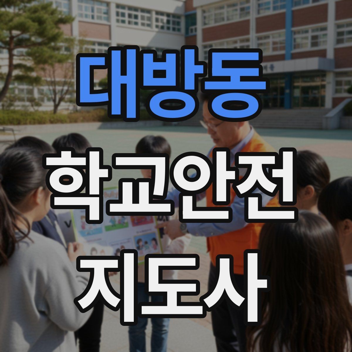 대방동 학교안전지도사 자격증 공사 차량이 많은 날 통학로 안내 요령
