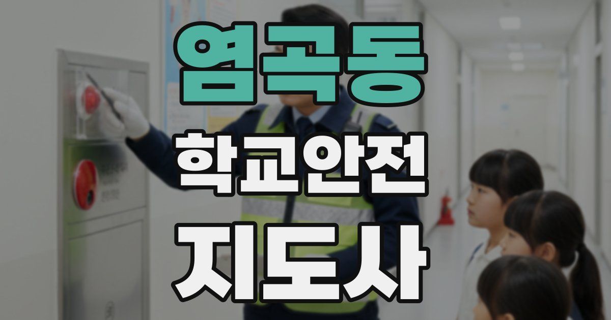 염곡동 학교안전지도사 자격증