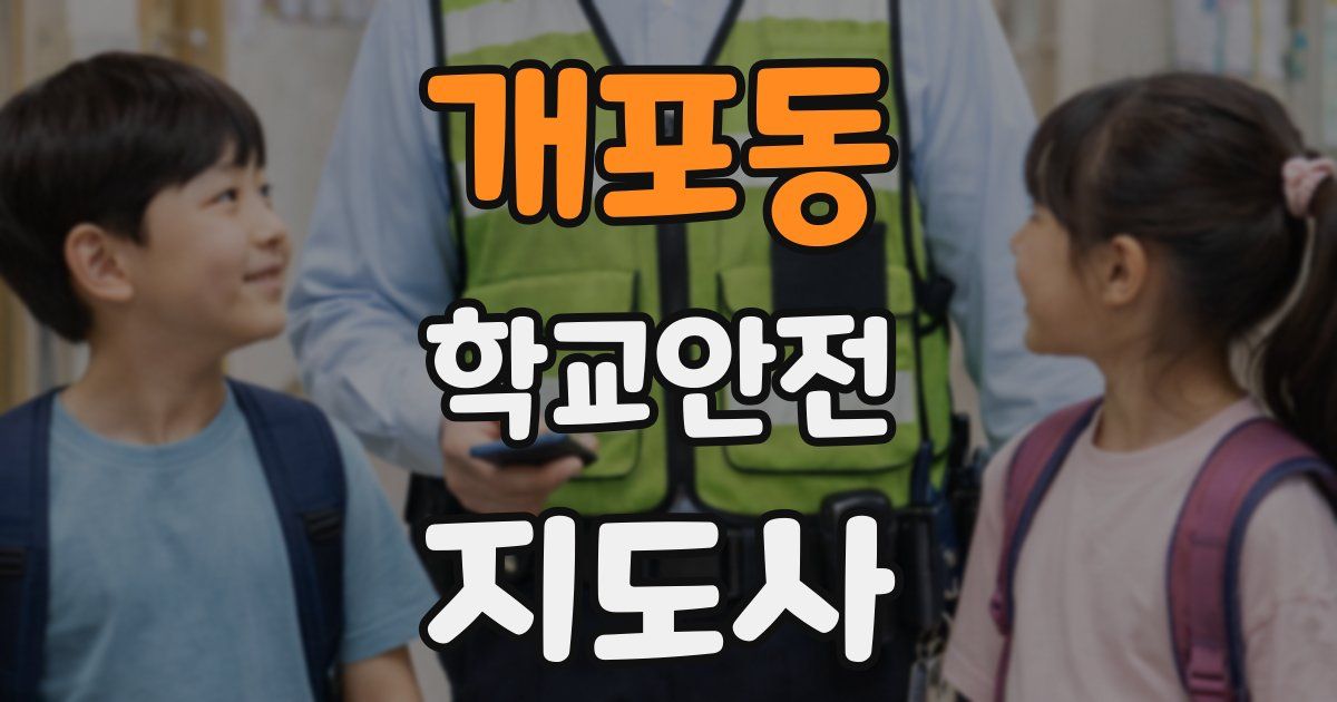 개포동 학교안전지도사 자격증
