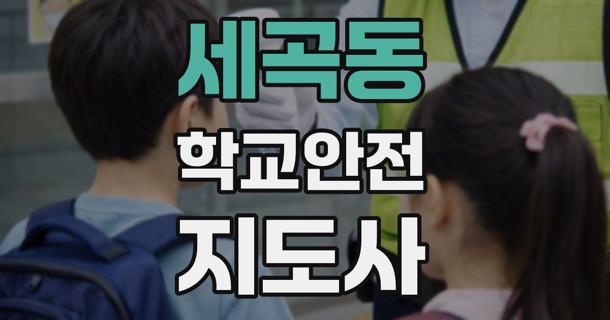세곡동 학교안전지도사 자격증