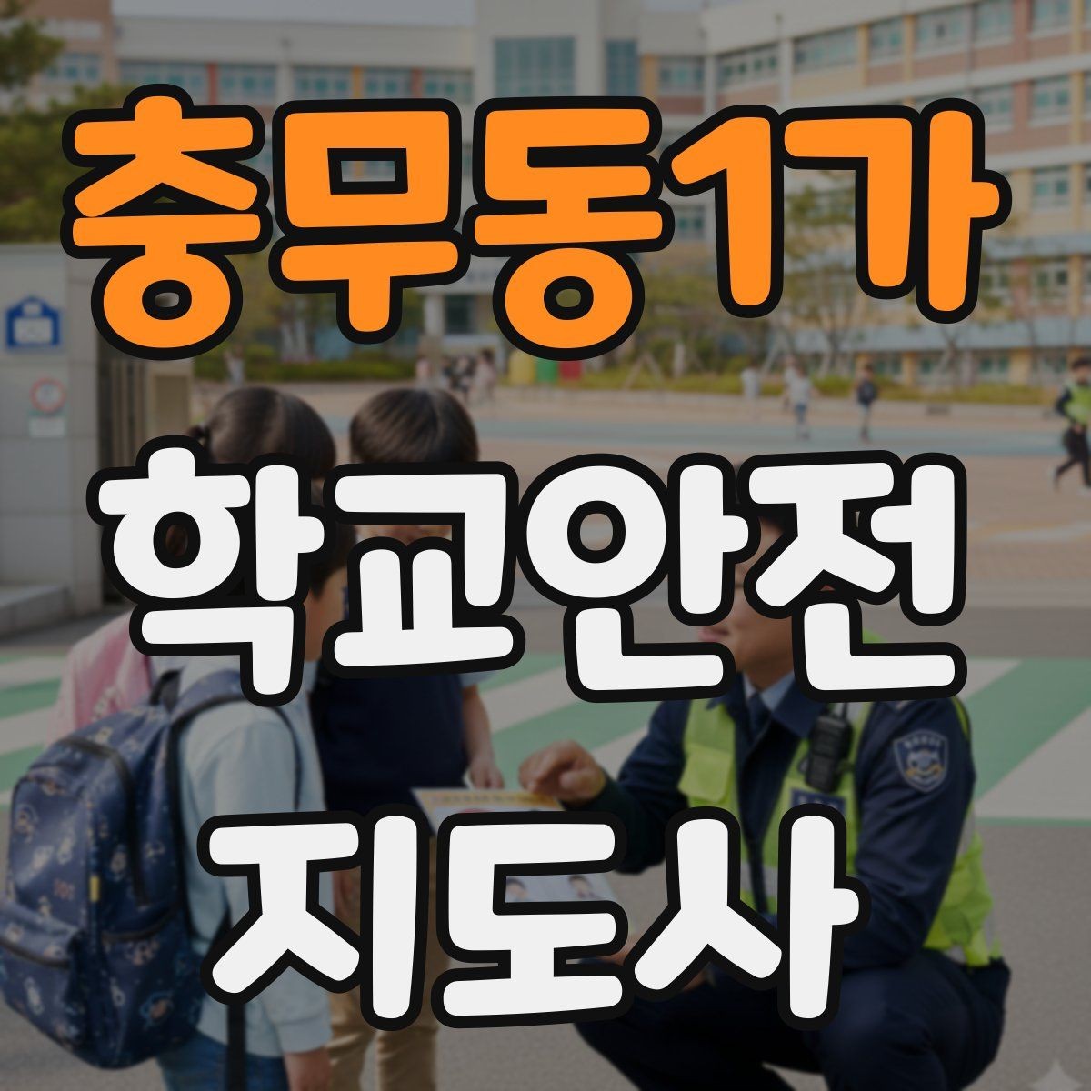 충무동1가 학교안전지도사 자격증 줄서기 대기 지도에서 중요한 포인트