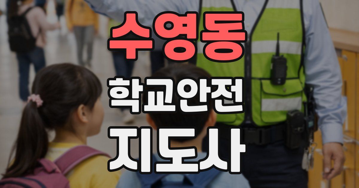 수영동 학교안전지도사 자격증