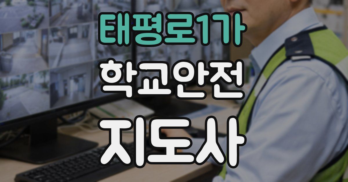 태평로1가 학교안전지도사 자격증