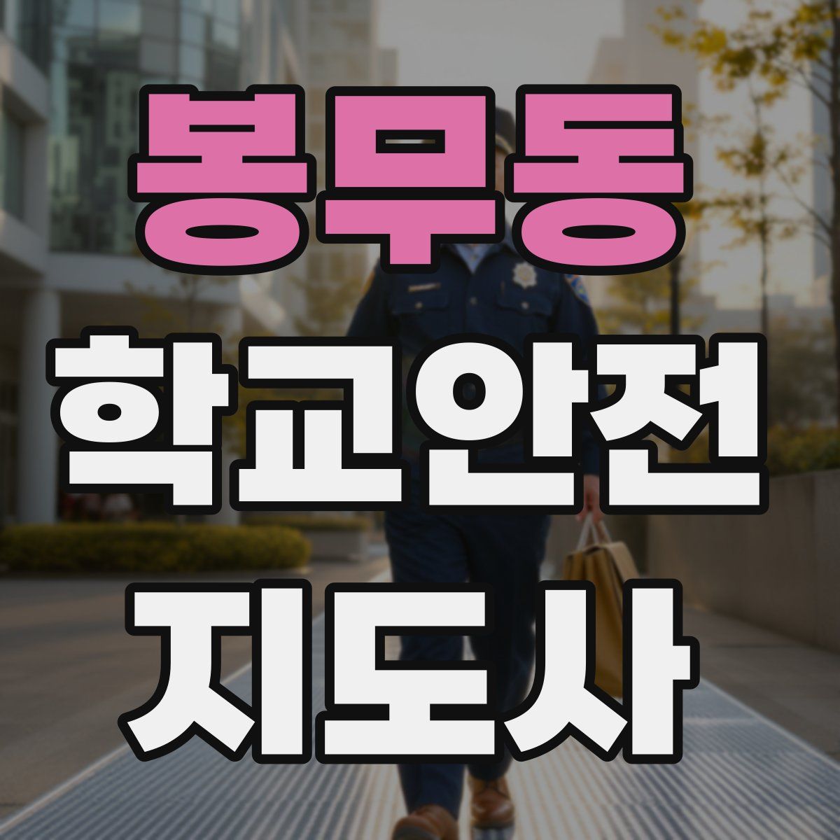 봉무동 학교안전지도사 자격증