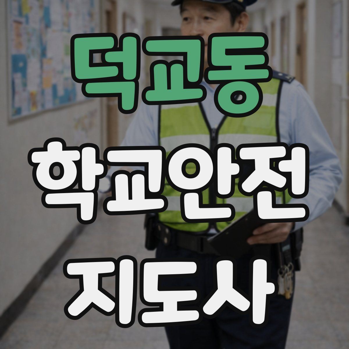 덕교동 학교안전지도사 자격증 교문 앞 혼잡을 줄이는 동선 설계 팁