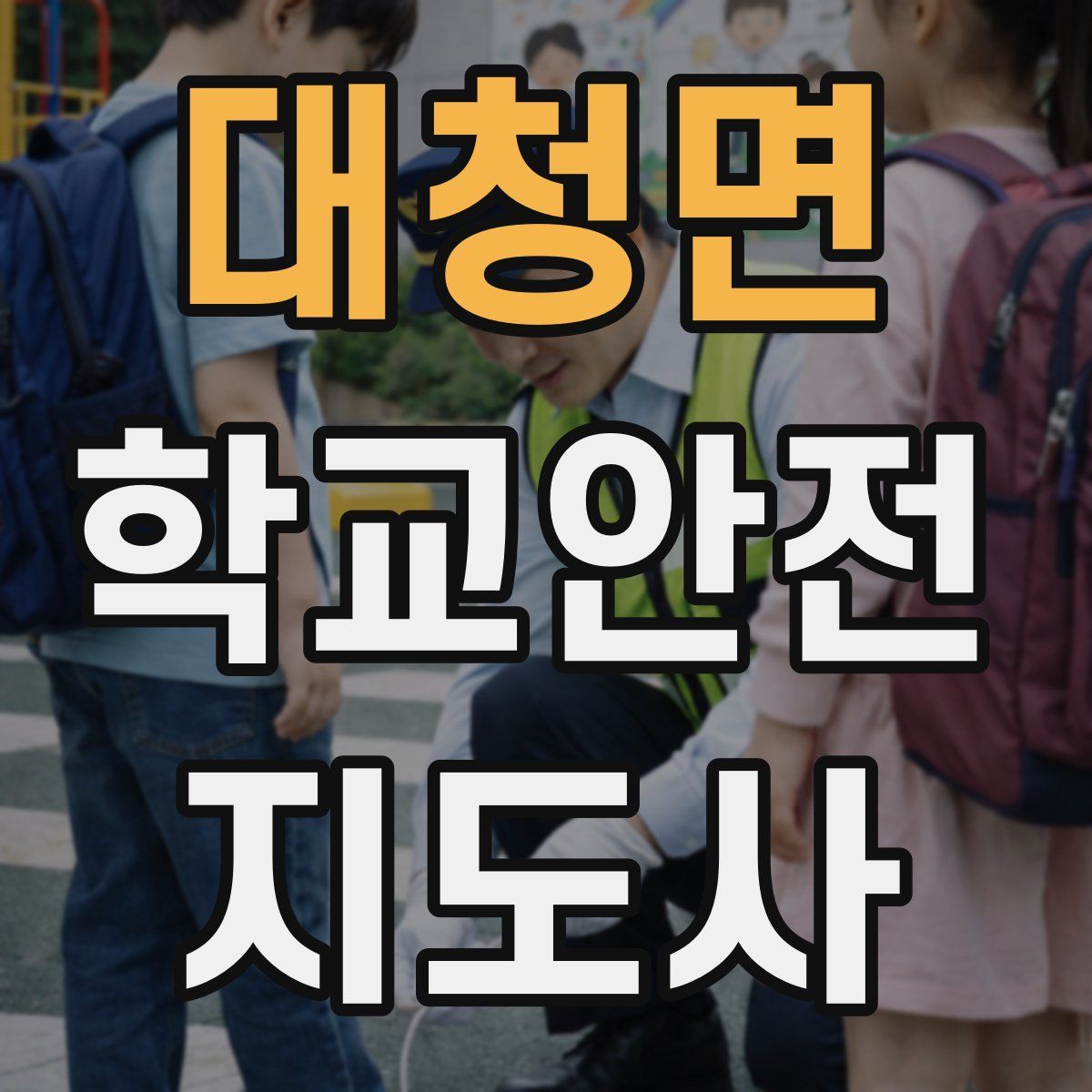 대청면 학교안전지도사 자격증