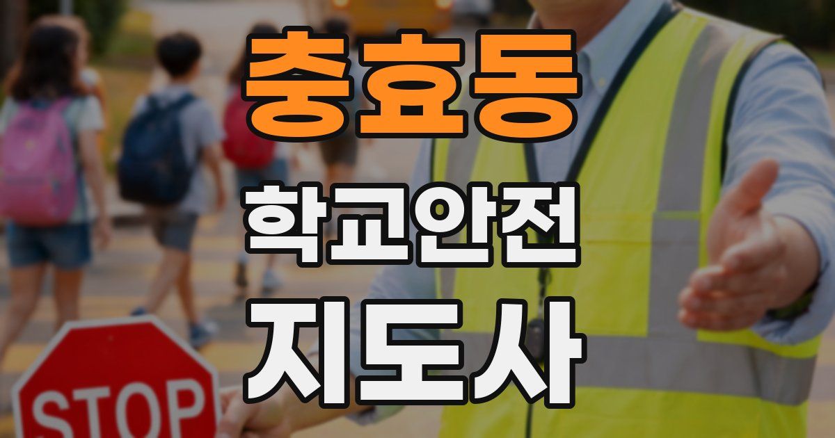 충효동 학교안전지도사 자격증