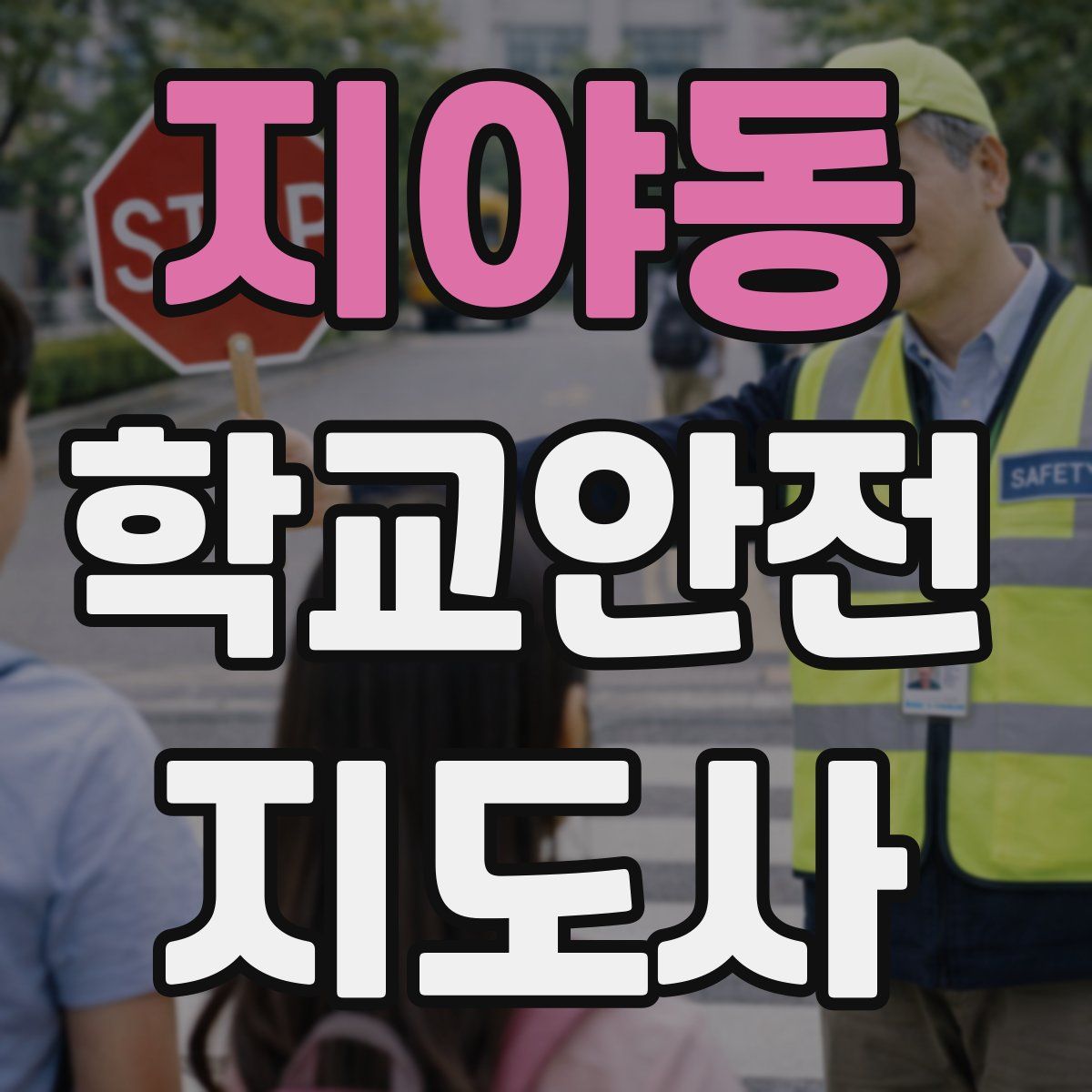 지야동 학교안전지도사 자격증