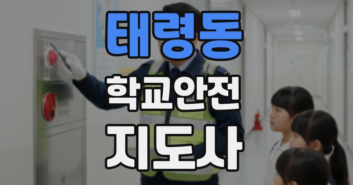 태령동 학교안전지도사 자격증