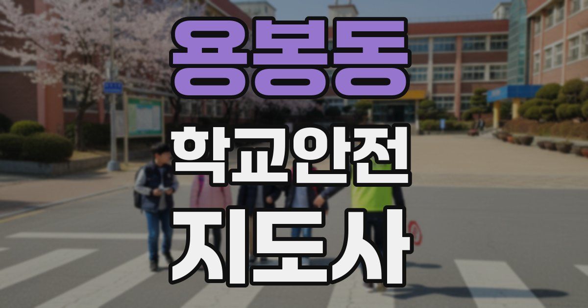 용봉동 학교안전지도사 자격증