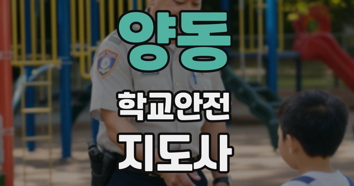 양동 학교안전지도사 자격증