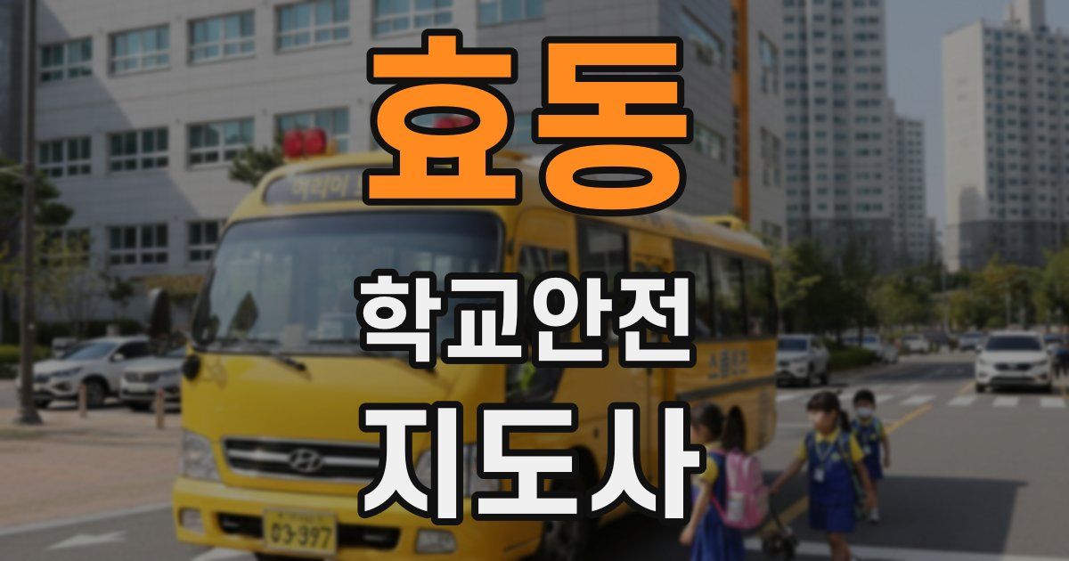 효동 학교안전지도사 자격증