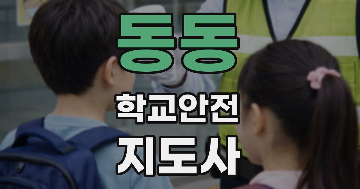동동 학교안전지도사 자격증