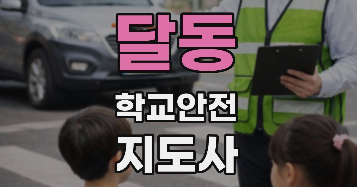 달동 학교안전지도사 자격증