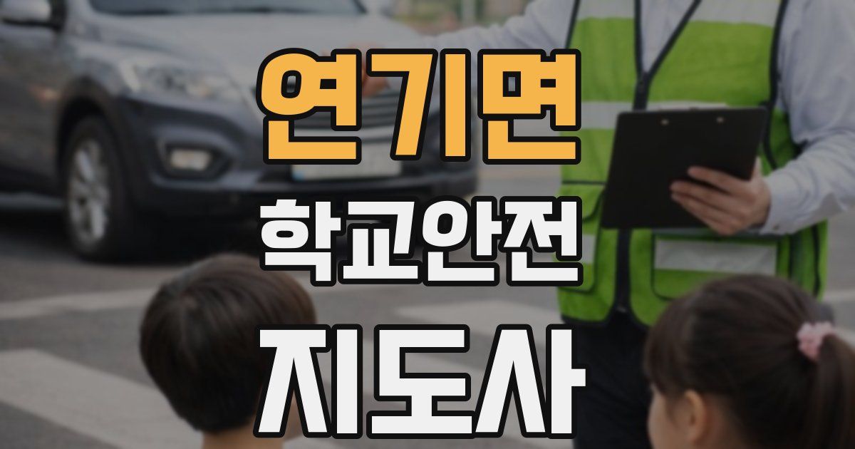연기면 학교안전지도사 자격증