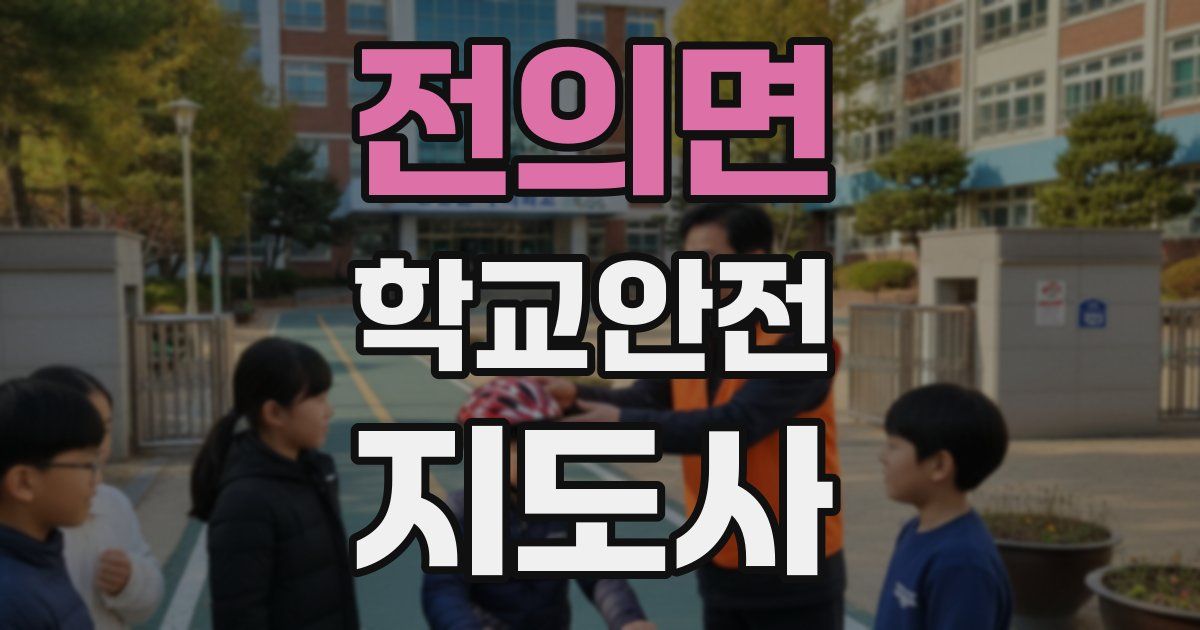 전의면 학교안전지도사 자격증